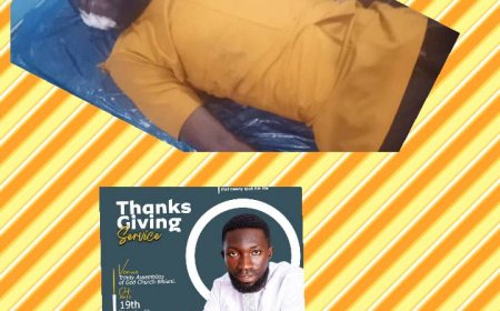 BIBIANI: Multi Media Journalist Accident Survivor To Organized Thanksgiving Service