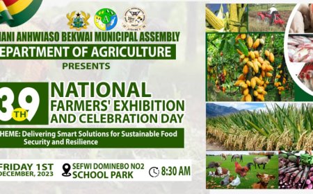 FARMERS DAY : WE'VE PLANNED TO GIVE CASH PRIZE TO OVERALL WINNER BUT IF IT FAILS, WE'LL OFFER A VALUABLE ITEMS-Mr.Daniel Agyenim Boateng