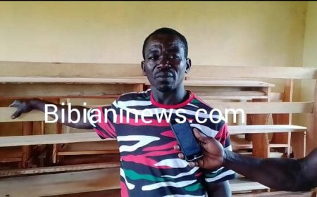 EDUCATION : ASSEMBLY MEMBER DONATES 30 DUAL DESKS TO SEFWI ABONO D/A PRIMARY SCHOOL