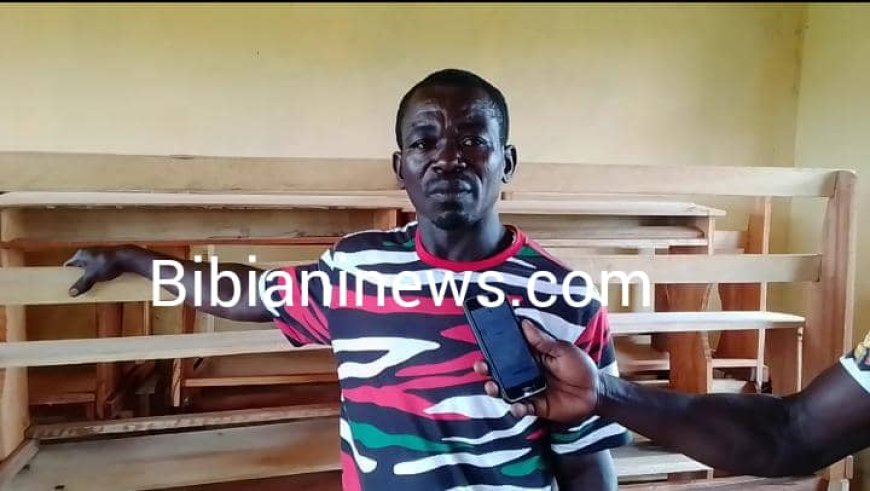 EDUCATION : ASSEMBLY MEMBER DONATES 30 DUAL DESKS TO SEFWI ABONO D/A PRIMARY SCHOOL