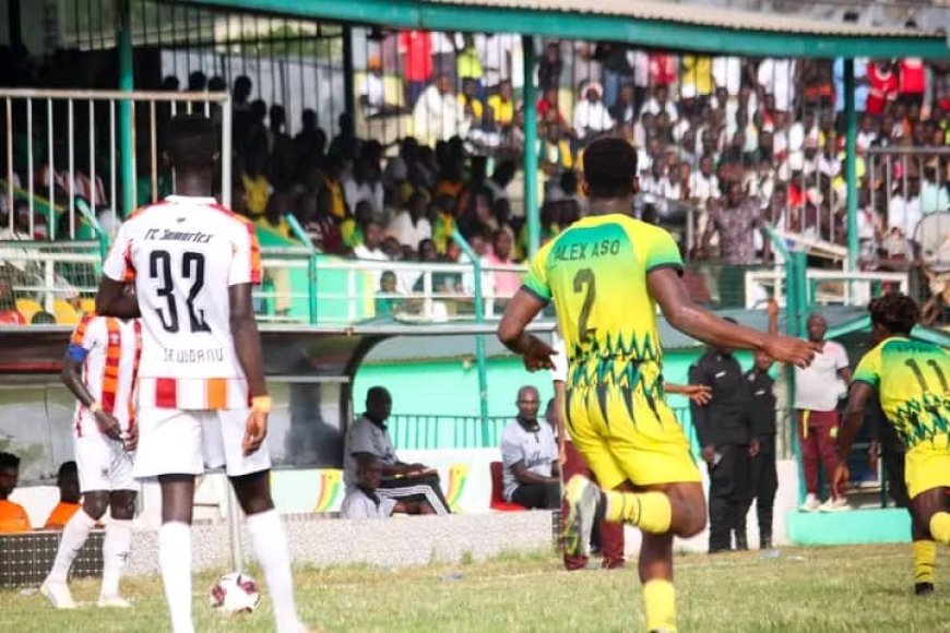 MATCH REPORT : Bibiani Gold Stars Humbles Samatex FC in a 3:0 home win