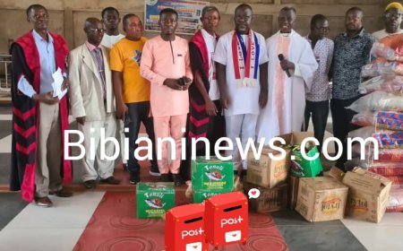 MP Donates Over 40 Bags Of Rice To Bibiani Anglican Church