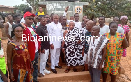 B/A/B : Sefwi Ntakam community gets support from Mr.Bright Asamoah Brefo to address water crises