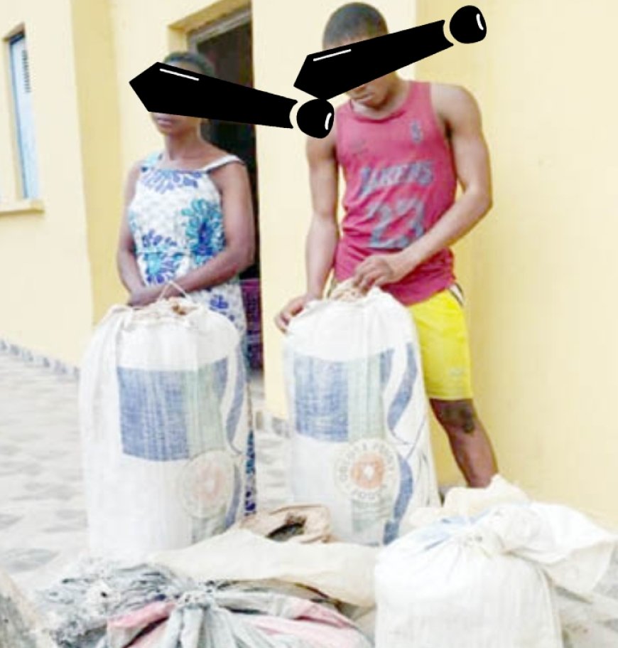 Lovers Arrested With 5 Bags Of suspected "Wee"