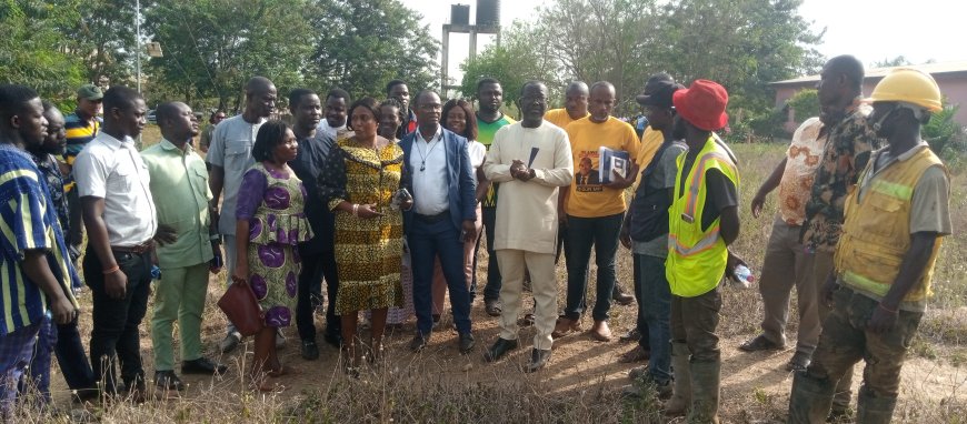 Social: Bibiani Anhwiaso Bekwai MP has moved into addressing the hygiene and sanitation concerns of Sefwi Bekwai SHS