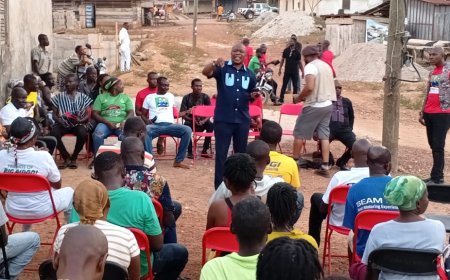 Politics : Bibiani Anhwiaso Bekwai NDC PC Shares His Political Vision With Sefwi Awaso GBC Compound and Asempaneye