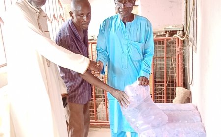 Alhaji Ben Ali Seaman donates to Muslim Communities in Bibiani