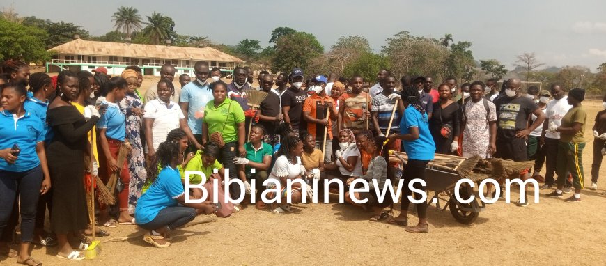 W/N/R : Ahead Of Independent Day Celebration, Bibiani Anhwiaso Bekwai Municipal Assembly Organizes Extensive Clean Up Effort