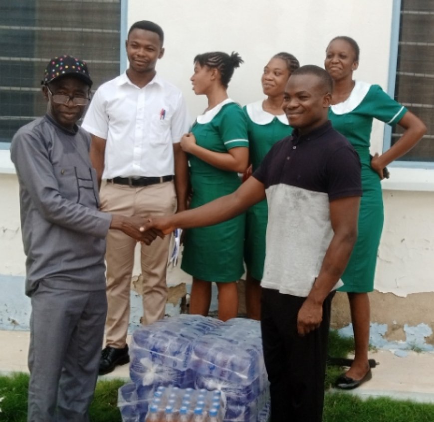 Alhaji Ben Ali Seaman amplifies his Ramadan Sadaqa to the Bibiani College of Health and Allied sciences