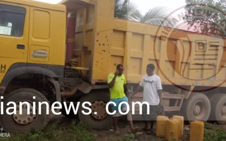 Bold Police Woman arrested two for siphoning fuel