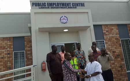 Business: Bibiani Anhwiaso Bekwai Municipal  Assembly Gets New Public Employment Center