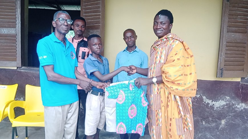 EDUCATION: Nana Baffour Gyau Donates School Uniforms To Abofrem Basic School