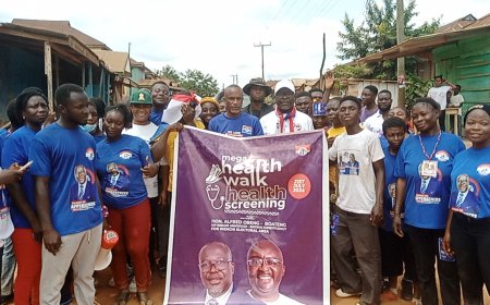 Bibiani Anhwiaso Bekwai MP Energises Grassroot Base Through Health Walk