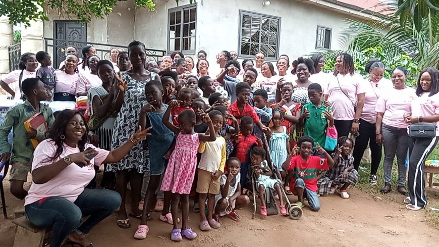 SOCIAL: Bibiani Confident Ladies donate to HOMA Ghana orphanage home to launch and also climax its 2nd anniversary