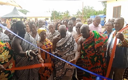 Education : Nana Akua Serwaa Family builds classroom block for Kuffour Camp D/A Basic School to Mark 64th Anniversary