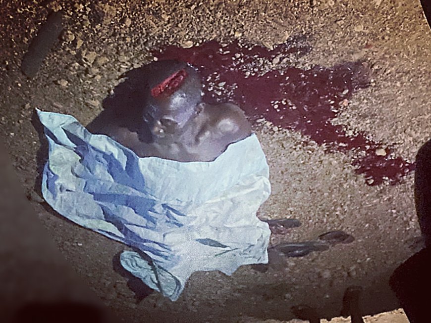 A/R : "A 75-year-old man has been stabbed to death at Manso Deduako, and a suspect has been arrested in connection with the incident."