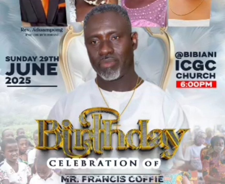 BIBIANI : Jesus Open Doors Birthday Celebration Activities Announced