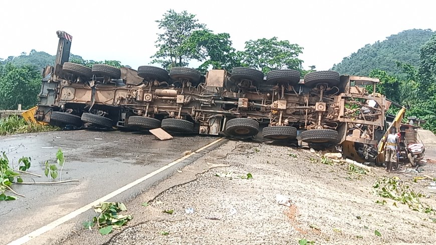 Just Now : Fuel Tanker Accident on Bibiani-Goaso Highway
