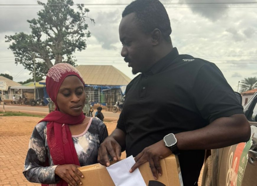 Salaga-South MP Supports Medical Student with Laptop, Cash Donation.*