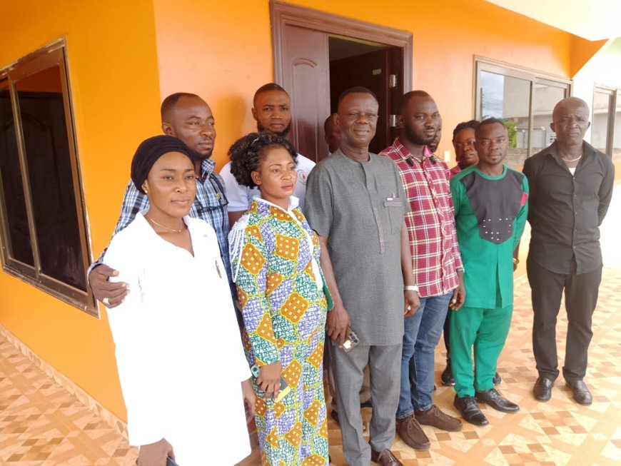Western North Regional Minister Tours New NADMO Office