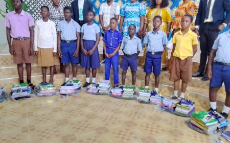 Deeper Life Aid Donates Learning Materials to Support Education in Western North Region