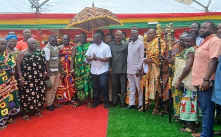Minister of Lands and Natural Resources Inaugurates Responsible Cooperative Mining in Bibiani