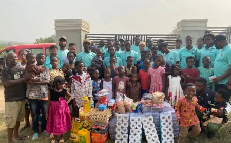 Bibiani Achievers Fun Club Advocates for Zero Tolerance of Child Neglect, Donates to HOMA Ghana Orphanage Home