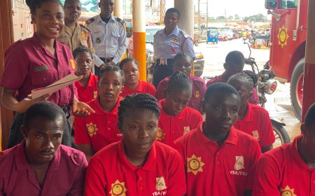 Bibiani Municipal Fire Service Orients New YEA/Fire Service Assistants For Service Delivery