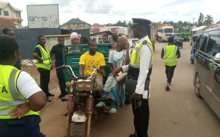 Bibiani MTTD Conducts Operation to Secure Rider's Licenses for Tricycle Riders