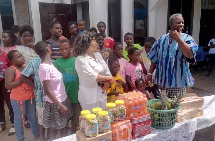 Loretta Nana Hemaa Nhyira Frimpong Celebrates Birthday With Orphanages At Nungua*