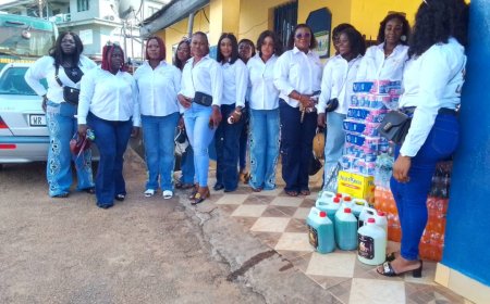 Wise Ladies Association in Sefwi Wiawso Donates Items to Municipal Hospital and Prison Inmates