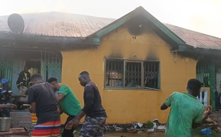Two Bedrooms Self-Contained Destroyed in Fire Outbreak at Bibiani-Natwikumye