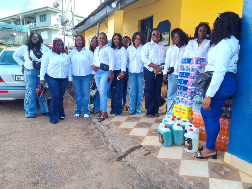 Wise Ladies Association in Sefwi Wiawso Donates Items to Municipal Hospital and Prison Inmates