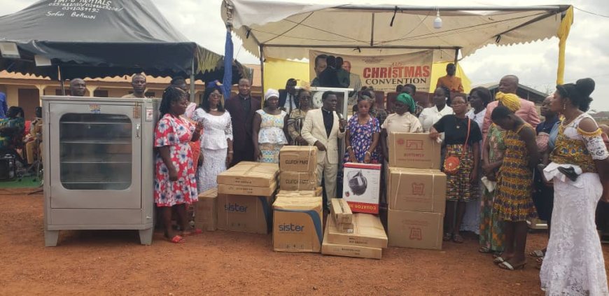 Church of Pentecost Sefwi Bekwai Area Empowers Youth with Start-Up Kits at Christmas Convention Climax