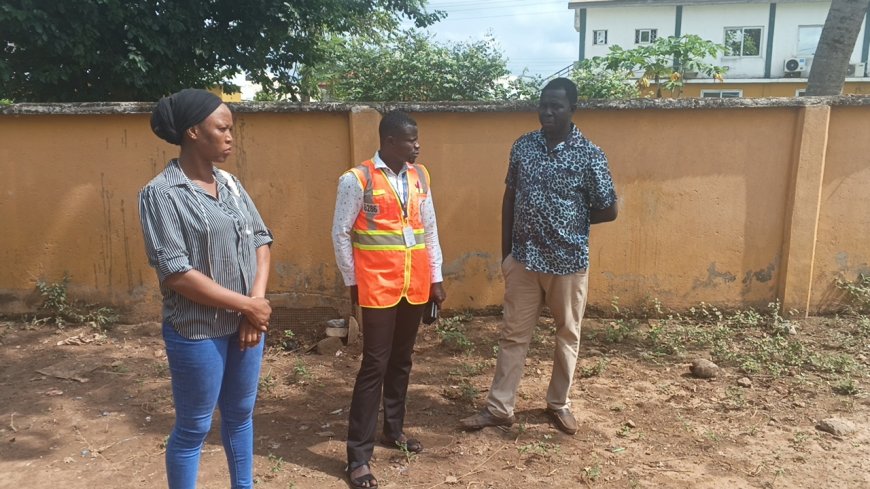 NADMO Assesses Flood Damage at Bibiani Estate Community JHS, Appeals for Support