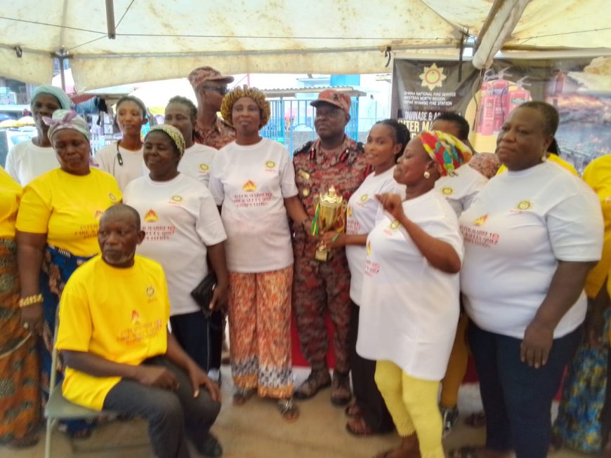 Western North GNFS Organizes Inter-Market Fire Safety Quiz for Traders in Sefwi Dwinase and Asawinso
