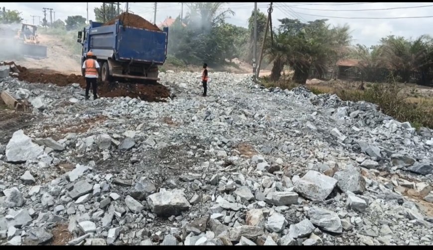 Bibiani-Anhwiaso-Bekwai Assembly, DRIP Department Improve Connectivity with River Asuwa Works