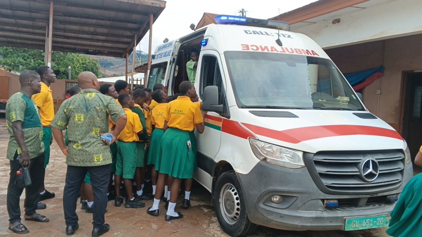 AGBL Basic School Students Visit Bibiani Ambulance Station to Learn Emergency Medical Services