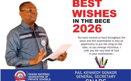 GNAPS General Secretary Sends Inspiring Message to 2026 BECE Candidates