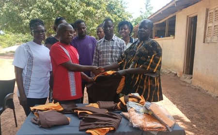 Mr. Issac Anyimah Donates School Uniforms to Bethlehem Experimental Basic School