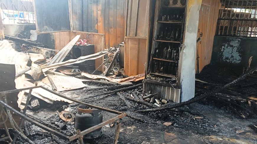 Fire Guts Plus Two Mango Down Pub at Bibiani Estate, Destroying Properties Worth Thousands
