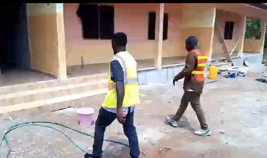 HON. DR. DOMINIC GYASI INSPECTS ONGOING DEVELOPMENT PROJECTS IN SEFWI WIAWSO MUNICIPALITY