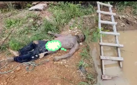 Unknown Man Found Dead in Abandoned Manhole at Bibiani Overseas
