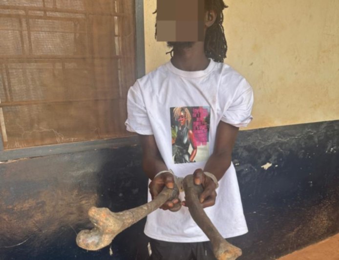 Man, 22, Arrested with Skeletal Parts at Sefwi Atronsu