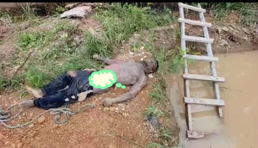 Unknown Man Found Dead in Abandoned Manhole at Bibiani Overseas