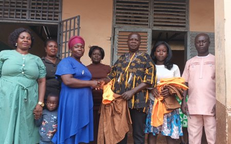 Parents Urged to Prioritise Children's Education as Philanthropist Donates School Uniforms to Baakokrom M/A Basic School
