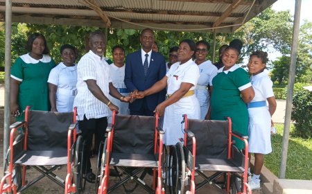 Jesus Open Doors Donates Wheelchairs to Bibiani Municipal Hospital to Mark Birthday