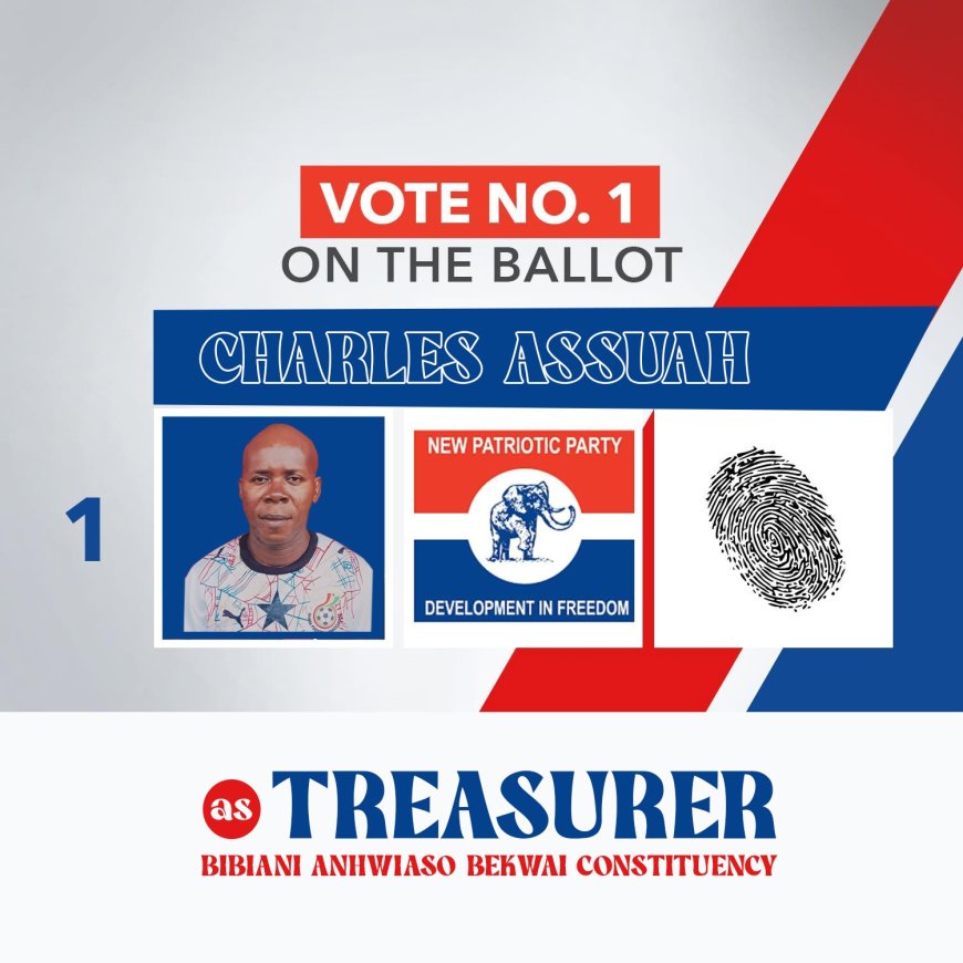 Charles Assuah's Loyalty and Integrity Earn Praise Ahead of NPP Constituency Treasurer Election
