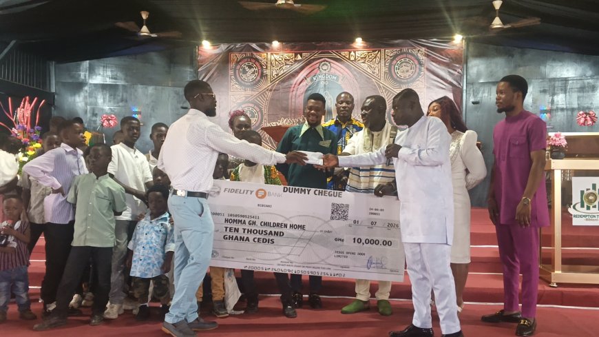 Jesus Open Doors Donates GH¢10,000 to HOMA Ghana Orphanage to Mark Birthday