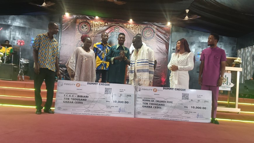Jesus Open Doors Donates GH¢10,000 Towards ICGC Church Expansion Project to Mark Birthday